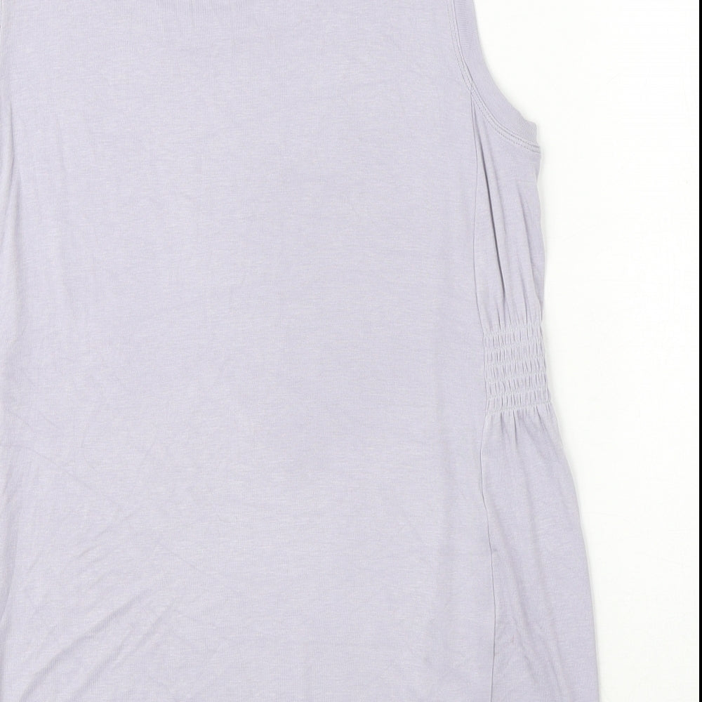 Womens UK Size L CAbi Purple Basic Blouse
