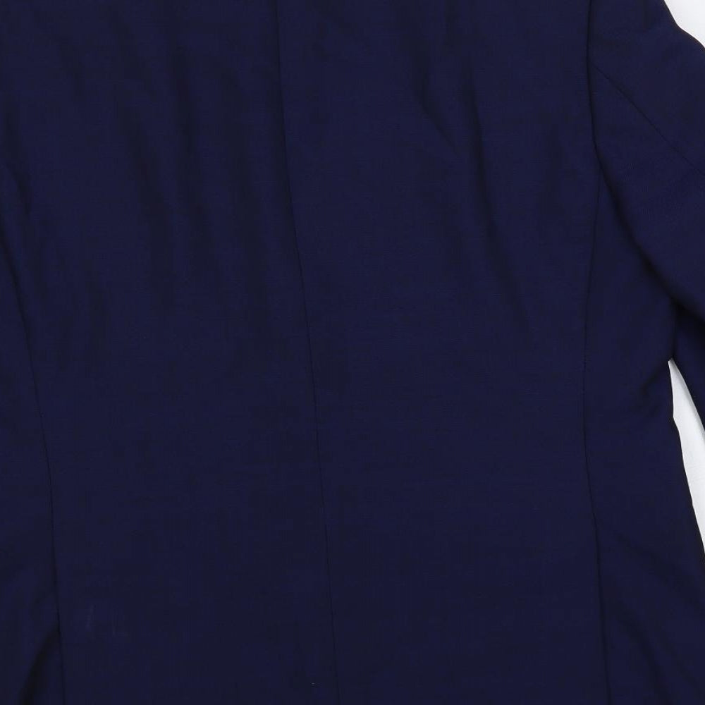 Balmain Mens Blue Wool Jacket Suit Jacket Size 40 Regular