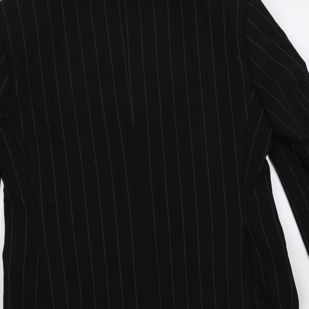 Mens UK Size 42 River Island Regular Black Suit Jacket