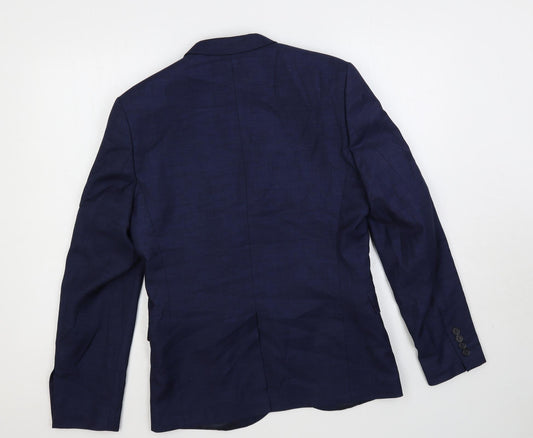 Mens UK Size 38 H&M Regular Blue Suit Jacket