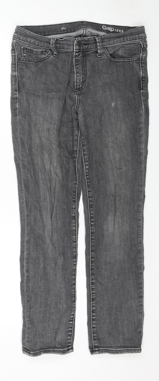 Womens UK Size 27 in Gap Regular Fit Skinny Grey Jeans