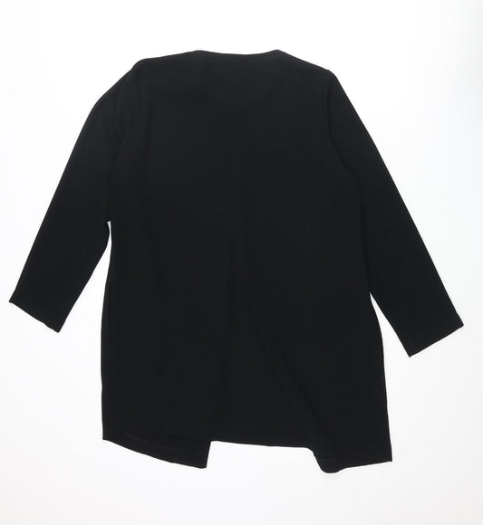Womens UK Size 12 St Michael Black Tunic Blouse