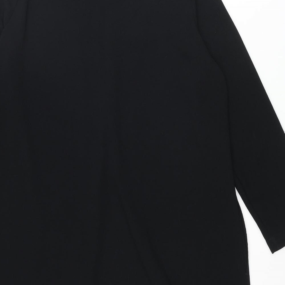Womens UK Size 12 St Michael Black Tunic Blouse