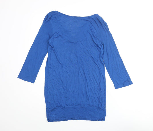 Womens UK Size S Monsoon Blue Basic Blouse