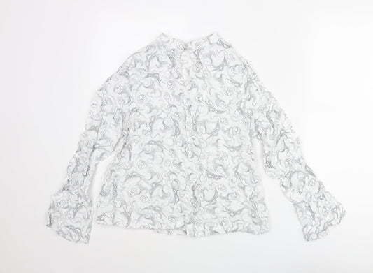 Womens UK Size 14 Marks and Spencer White Basic Blouse