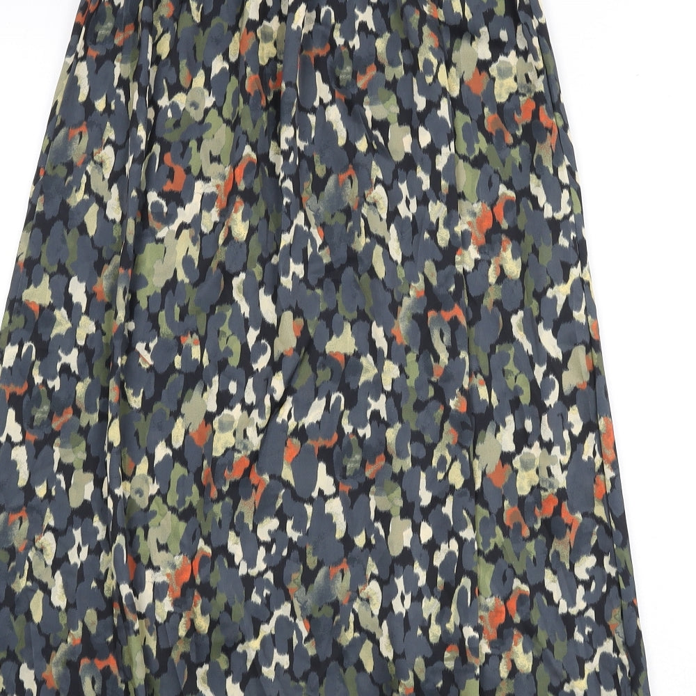 Trend Womens Multicoloured Geometric Polyester A-Line Skirt Size 28 in