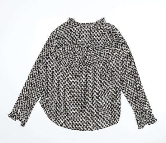 Womens UK Size 12 H&M Grey Basic Blouse