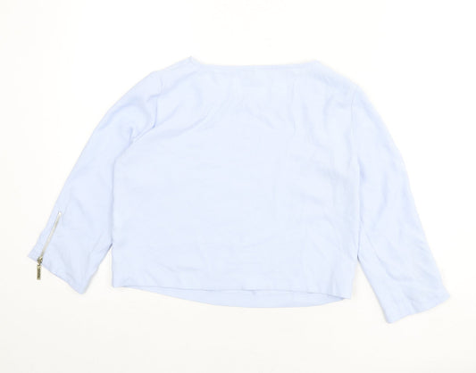 Womens UK Size 6 River Island Blue Basic Blouse