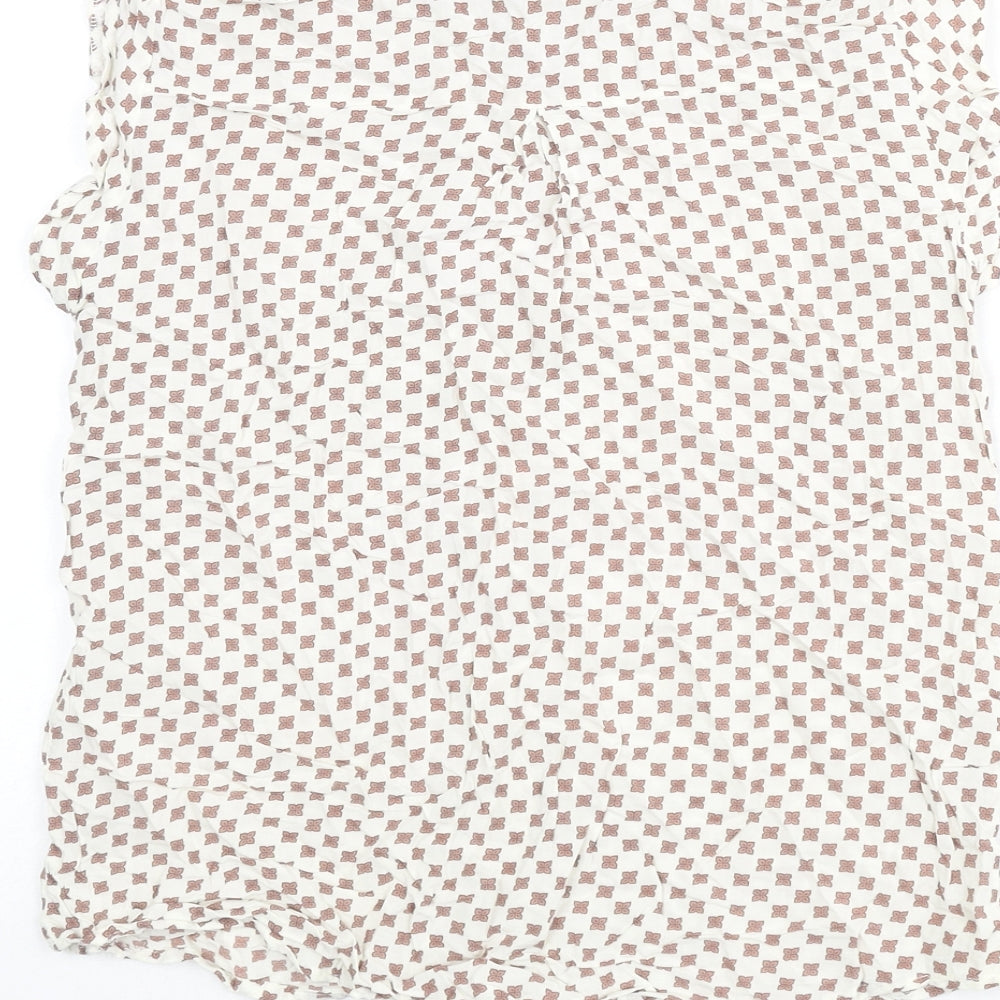 Womens UK Size M Tenki Beige Basic Blouse