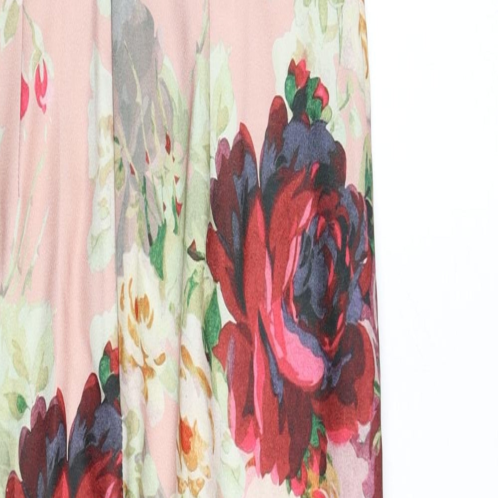 NEXT Womens Multicoloured Floral Polyester Jumpsuit One-Piece Size 10 L27 in Button - Lace Trim