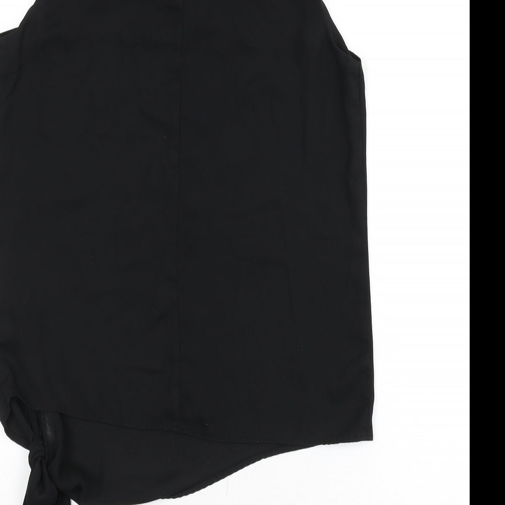 Womens UK Size 8 New Look Black Basic Tank