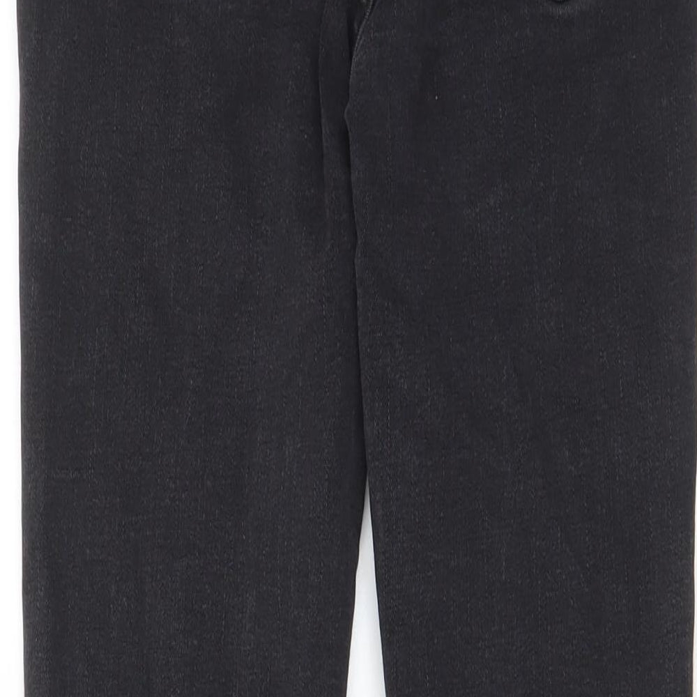 Denim & Co. Womens Grey Cotton Skinny Jeans Size 10 L27 in Regular Zip - Pockets, Belt Loops