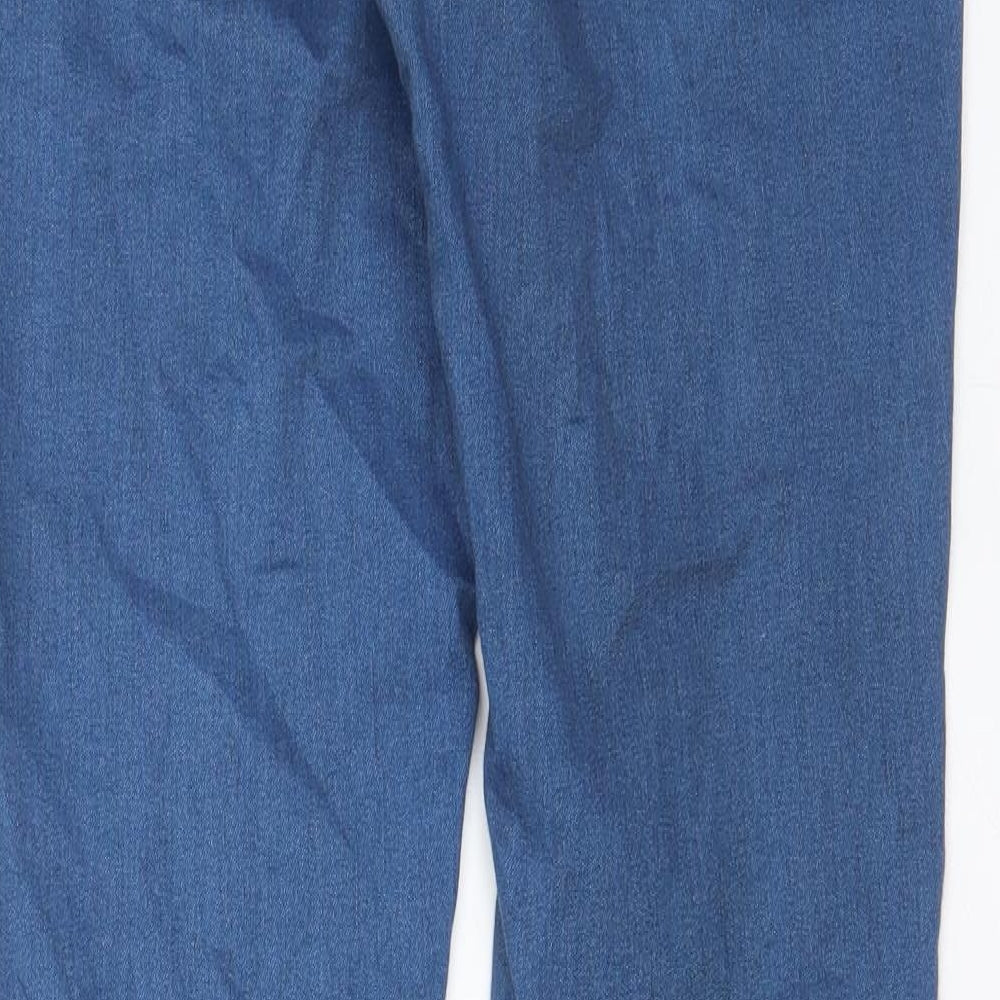 Denim & Co. Womens Blue Cotton Skinny Jeans Size 10 L31 in Regular - Elastic waist
