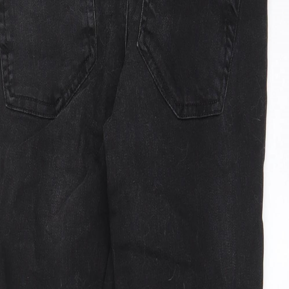 Blooming Marvellous Womens Black Cotton Skinny Jeans Size 10 L28 in Regular Zip - Pockets, Belt Loops