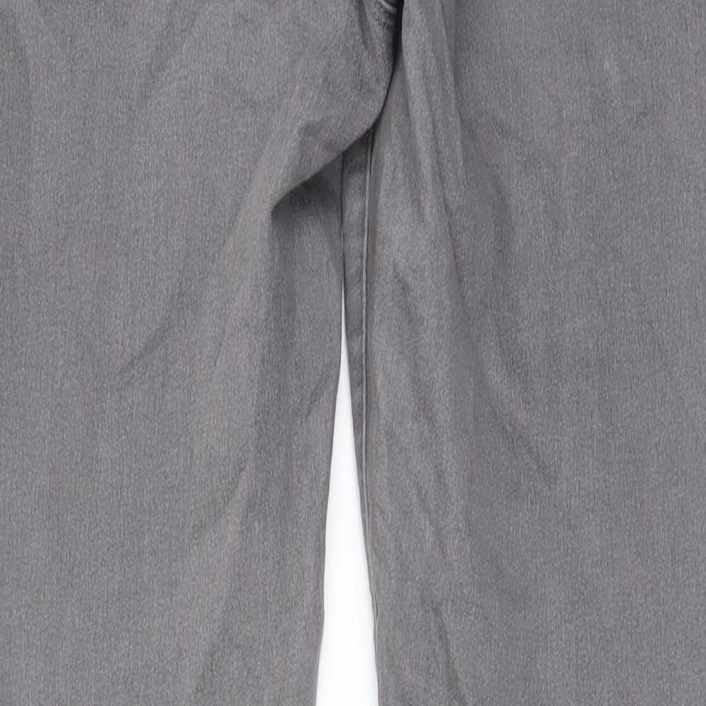 Dorothy Perkins Womens Grey Cotton Skinny Jeans Size 12 L30 in Regular - Elastic waist