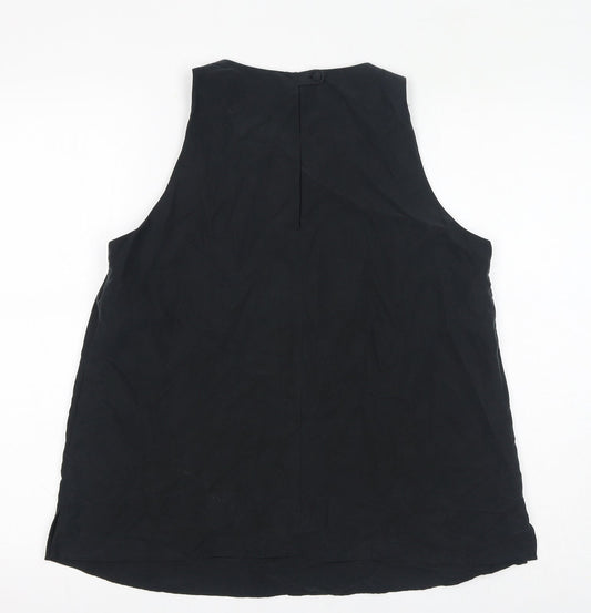 Womens UK Size 10 Per Una Grey Basic Tank