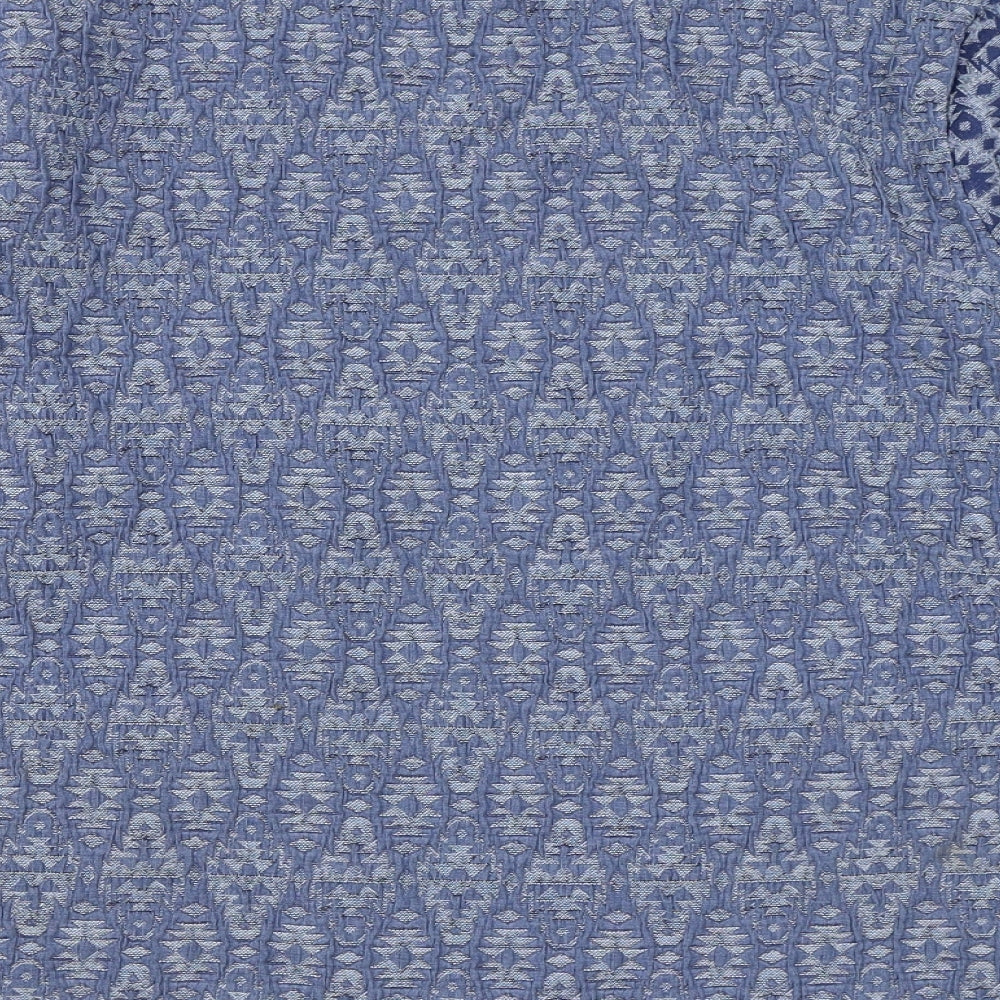 Womens UK Size 12 Indigo Blue Basic T-Shirt