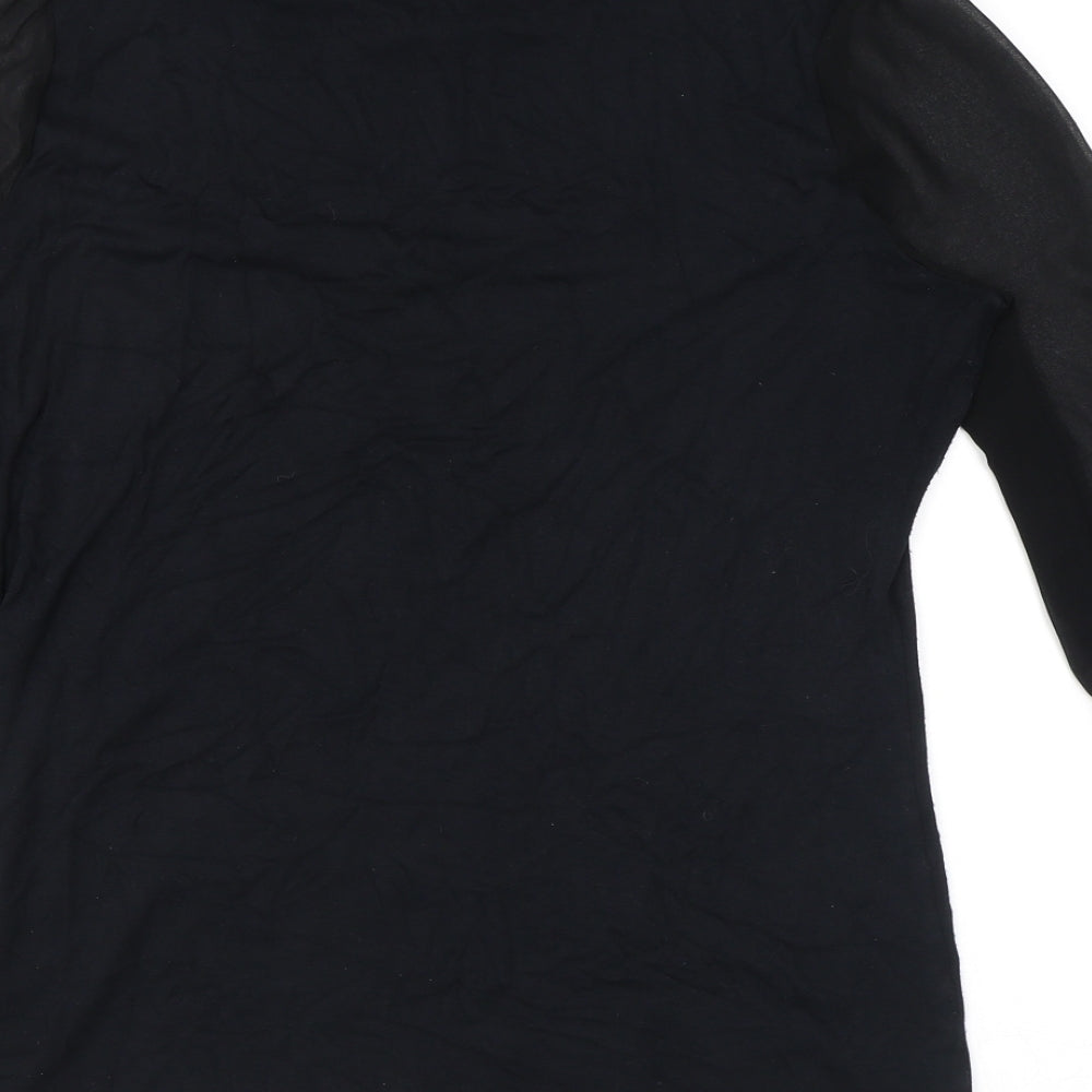 Womens UK Size 12 Marks and Spencer Black Basic Blouse