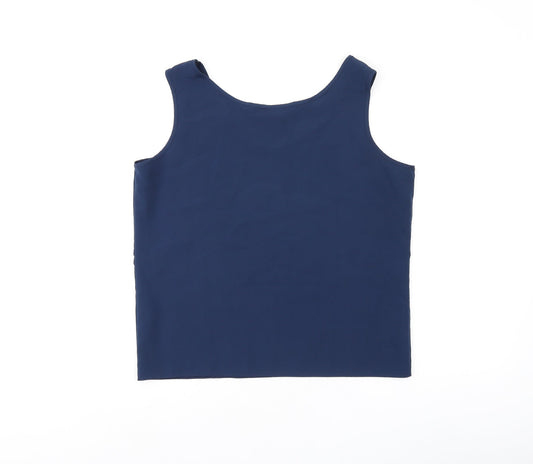 Womens UK Size 12 Debenhams Blue Basic Tank