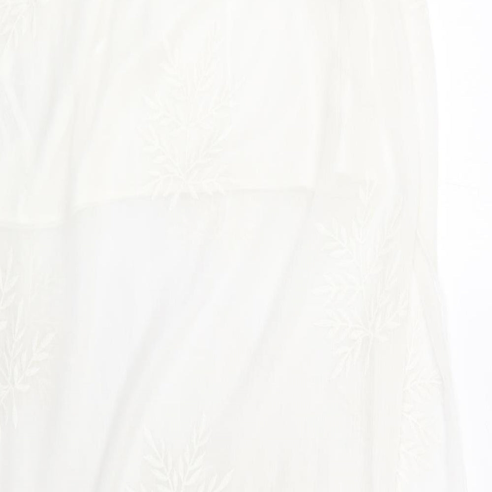 Womens UK Size M Zara A-Line Chiffon Skirt