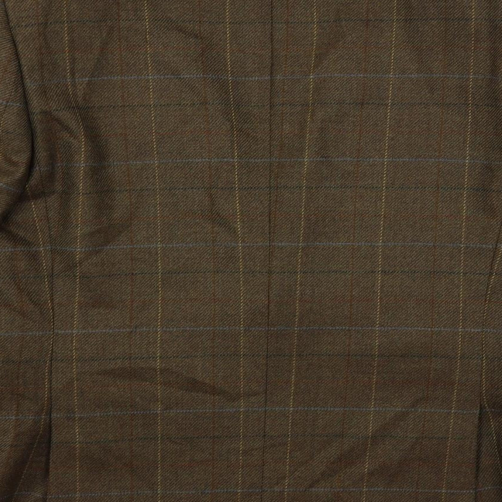 Mens UK Size 44 Blazer Regular Brown Suit Jacket