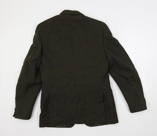 Mens UK Size 36 Burton Regular Green Suit Jacket