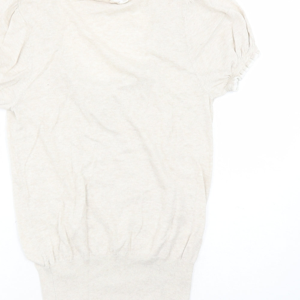 Womens UK Size 14 Miss Selfridge Beige Pullover Jumper