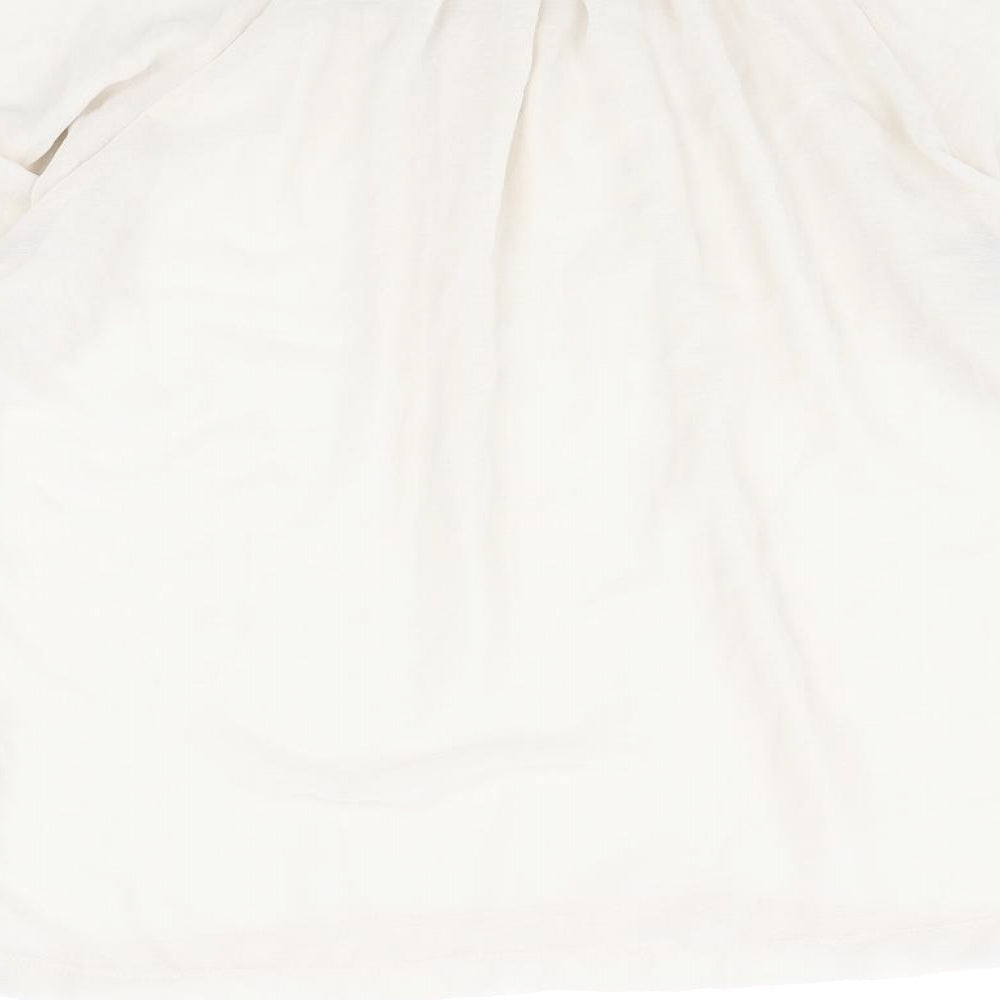 Womens UK Size 12 Dorothy Perkins Beige Basic Blouse