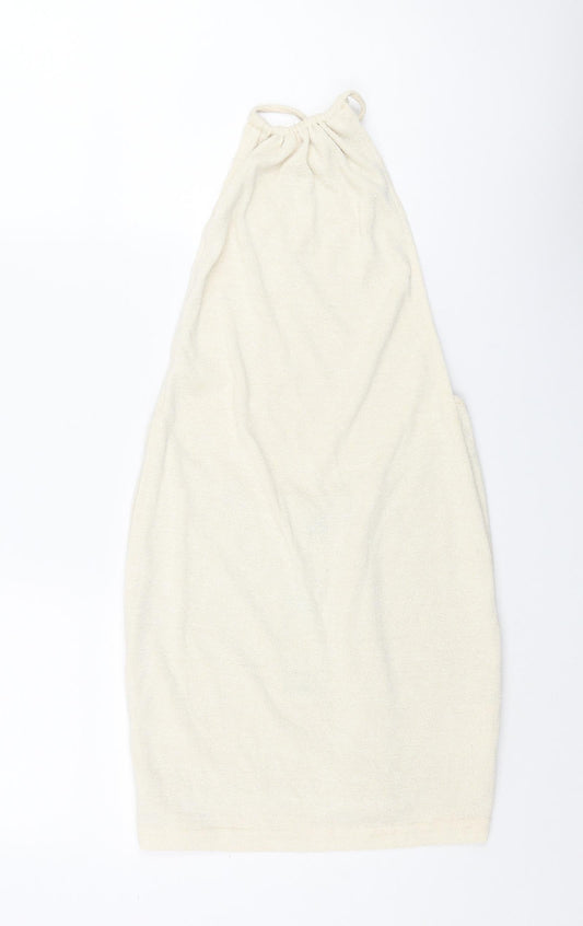 Motel Womens Ivory Viscose Mini Size XS Halter Tie