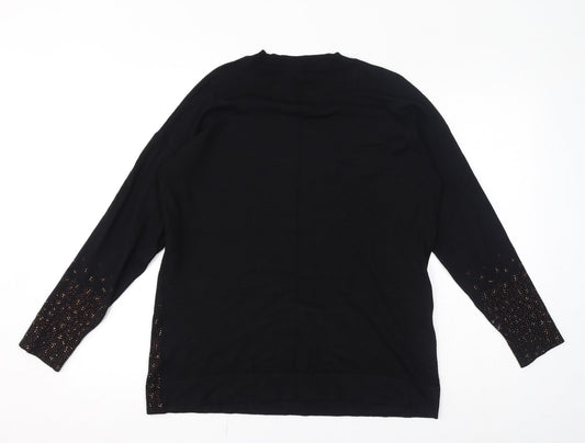 Womens UK Size S Paramour Black Pullover Jumper