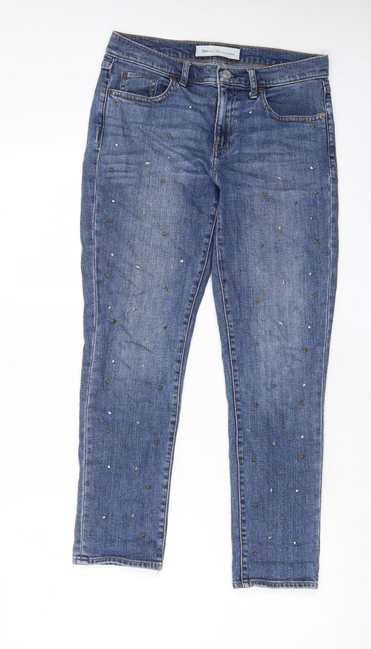Womens UK Size 30 in Gap Regular Fit Capri Blue Jeans