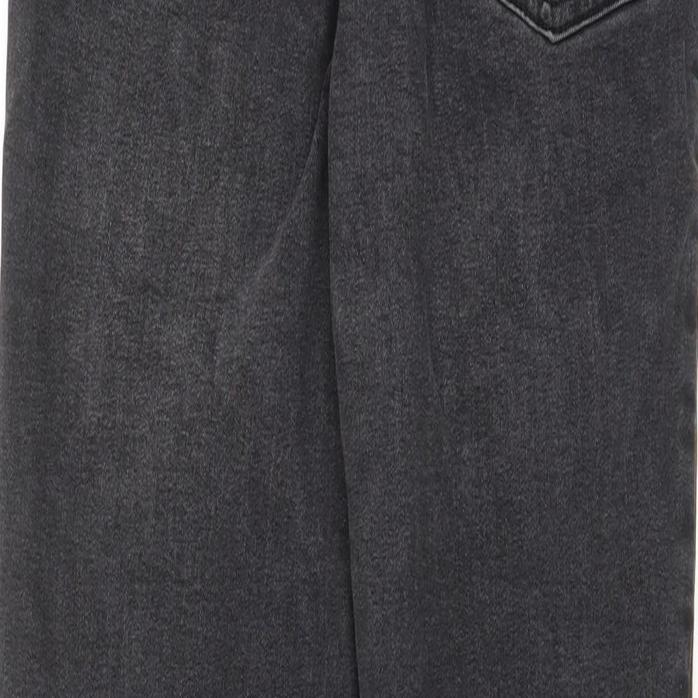 Denim & Co. Womens Grey Cotton Skinny Jeans Size 10 L27 in Regular Zip - Pockets, Belt Loops