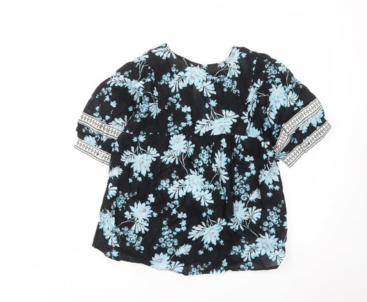 Womens UK Size 6 Per Una Blue Basic Blouse