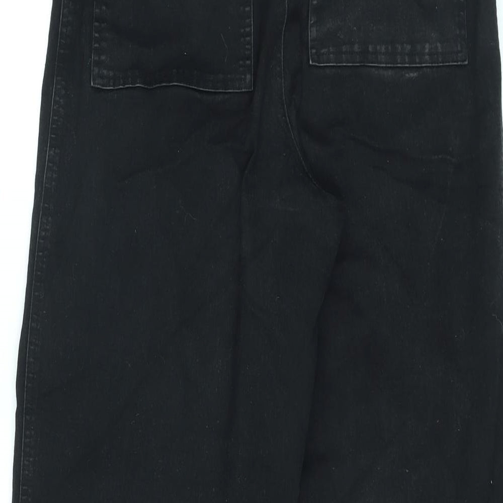 Womens UK Size 12 H&M Regular Fit Straight Black Jeans