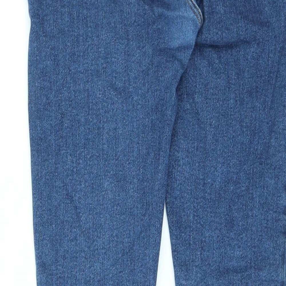 ASOS Womens Blue Cotton Tapered Jeans Size 30 in L32 in Regular Zip