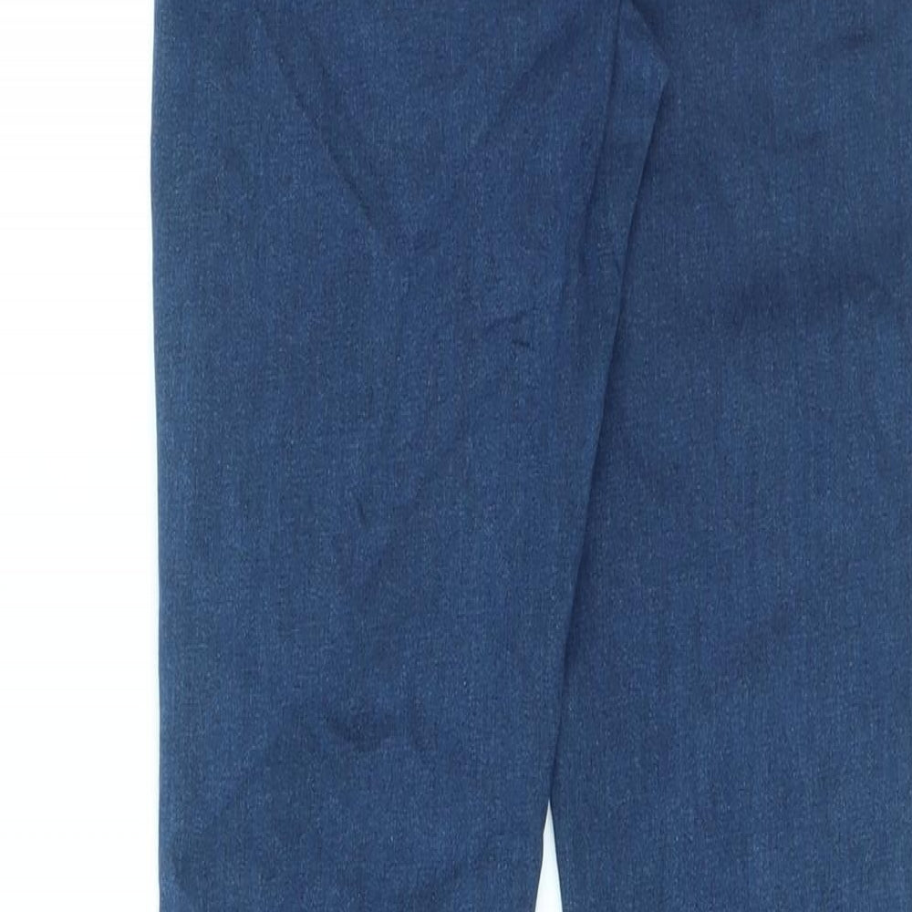 Denim & Co. Womens Blue Cotton Skinny Jeans Size 8 L29 in Regular Zip