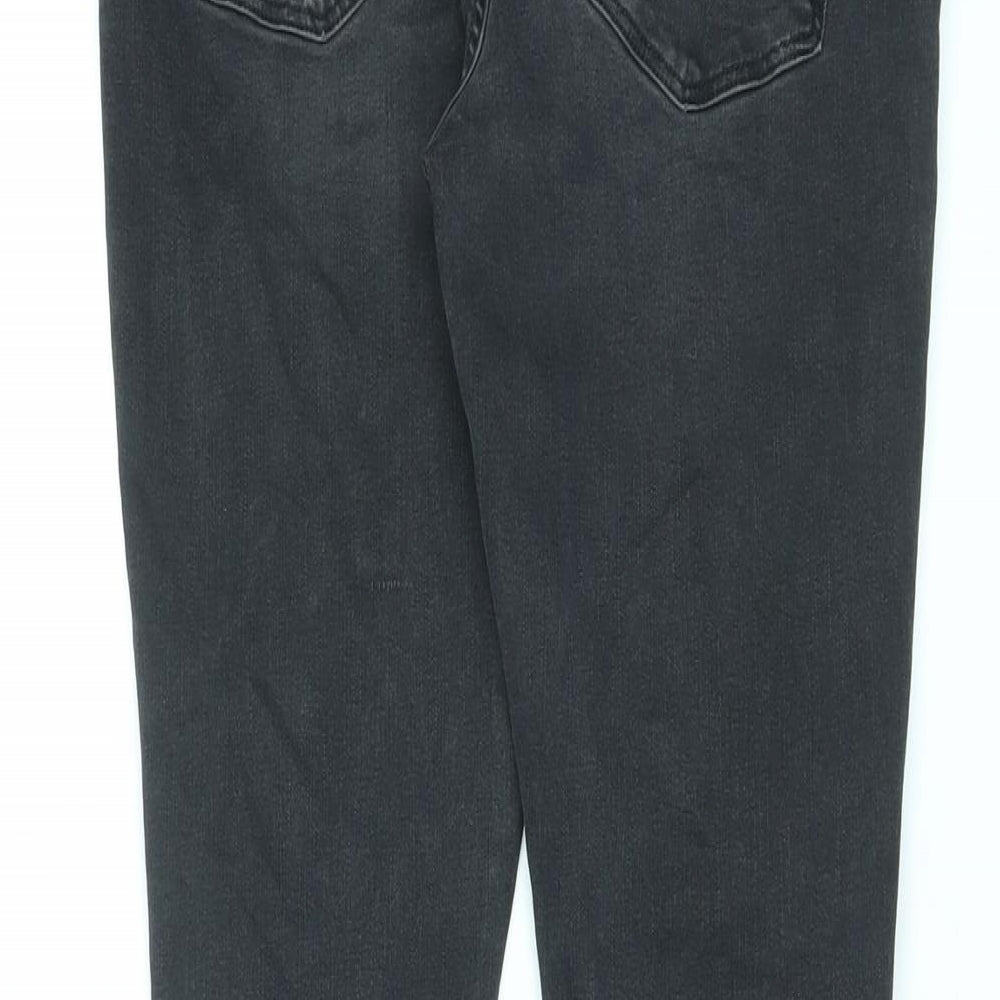 River Island Womens Black Cotton Skinny Jeans Size 32 in L29 in Regular Zip