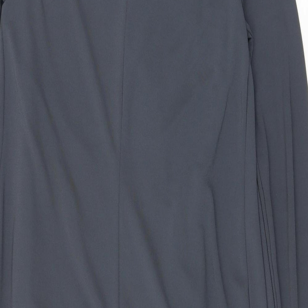 Marks and Spencer Womens Grey Polyester A-Line Size 8 Round Neck Pullover