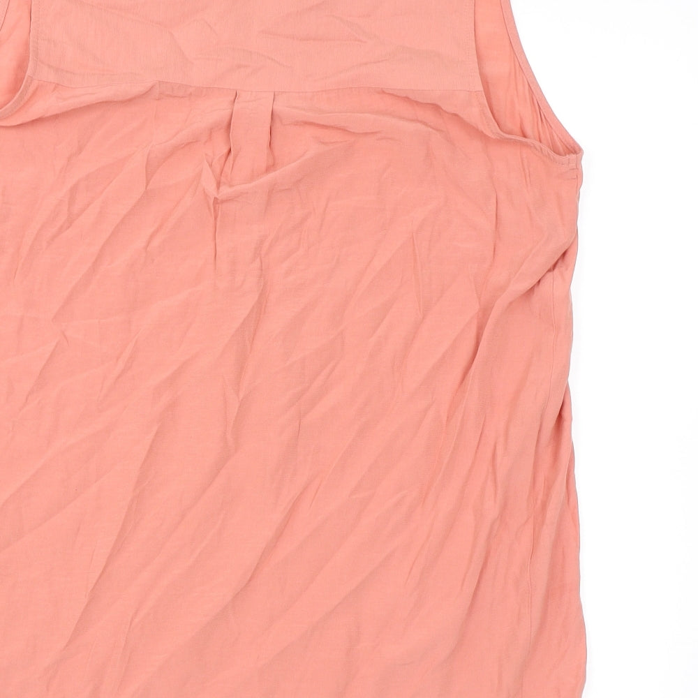 Womens UK Size 12 Marks and Spencer Pink Basic Blouse