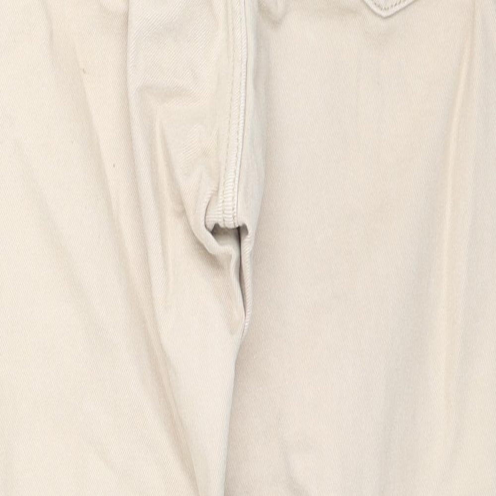 Womens UK Size 12 Lindex Regular Fit Straight Beige Jeans