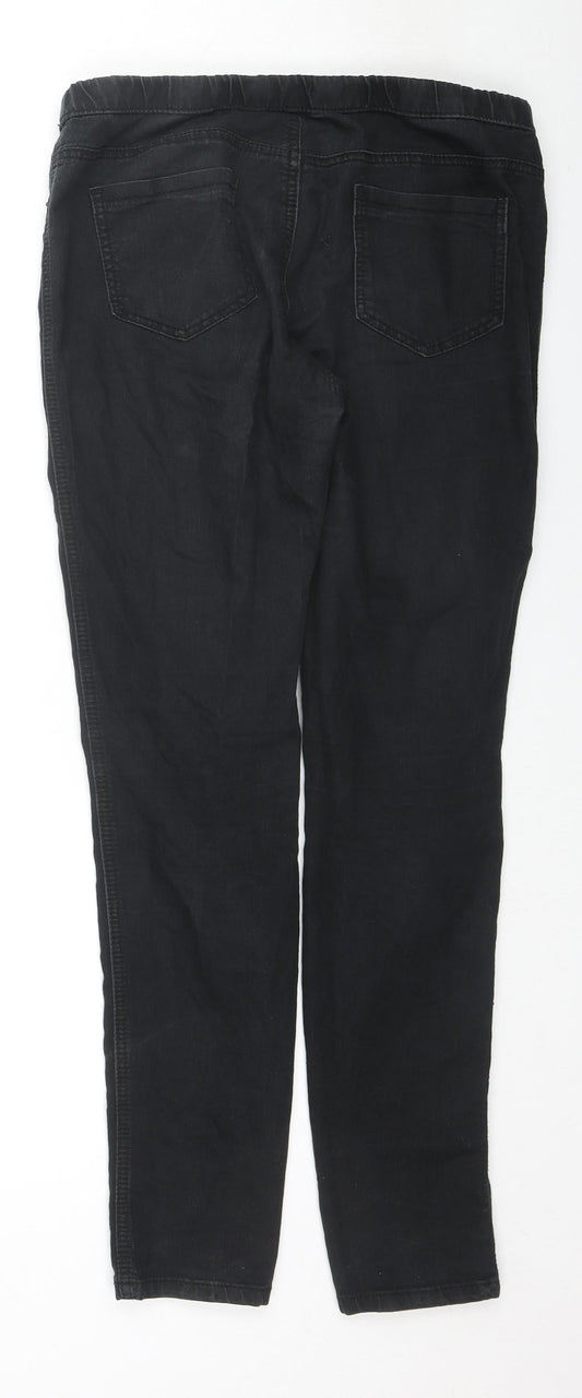 Denim & Co. Womens Black Cotton Skinny Jeans Size 12 L30 in Regular