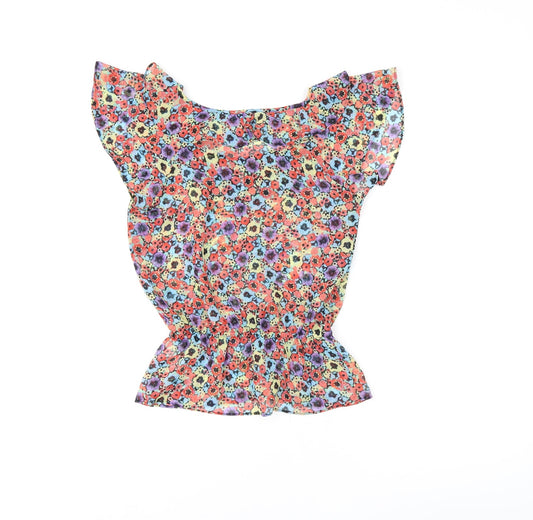 Womens UK Size 4 H&M Multicoloured Basic Blouse