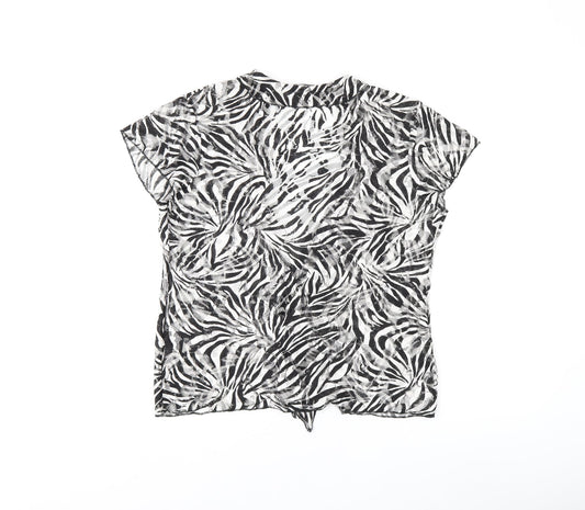 Womens UK Size 16 Per Una Black Basic T-Shirt
