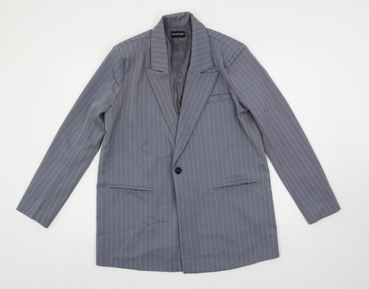 Womens UK Size 6 PRETTYLITTLETHING Grey Jacket