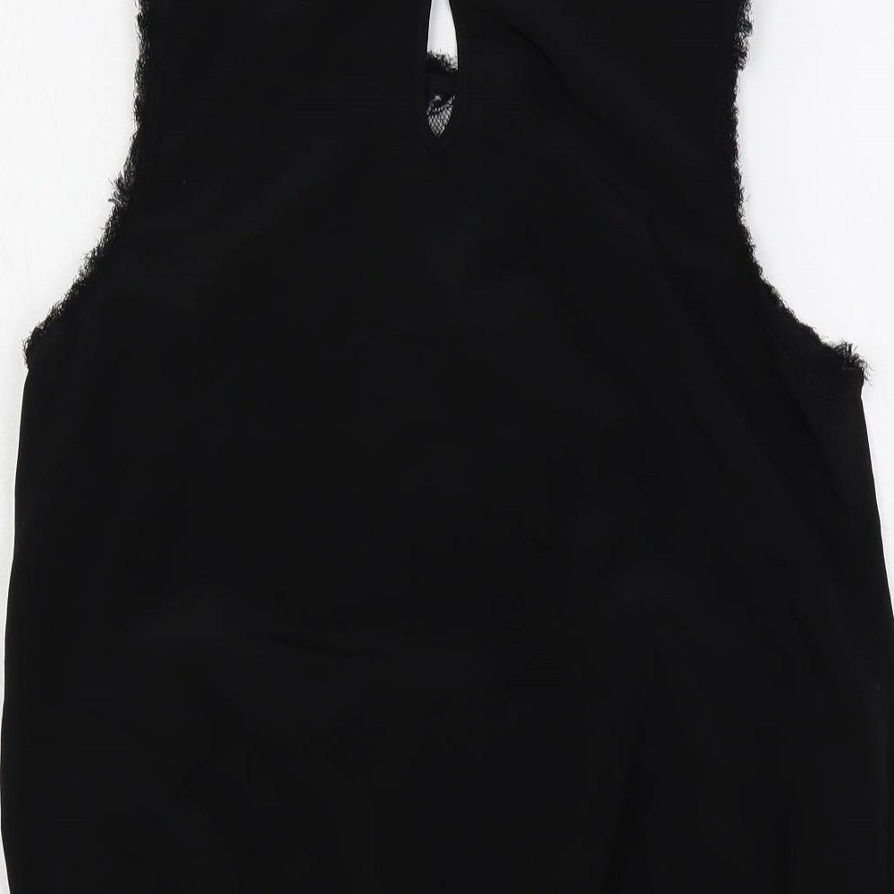 Womens UK Size 12 River Island Black Basic Blouse