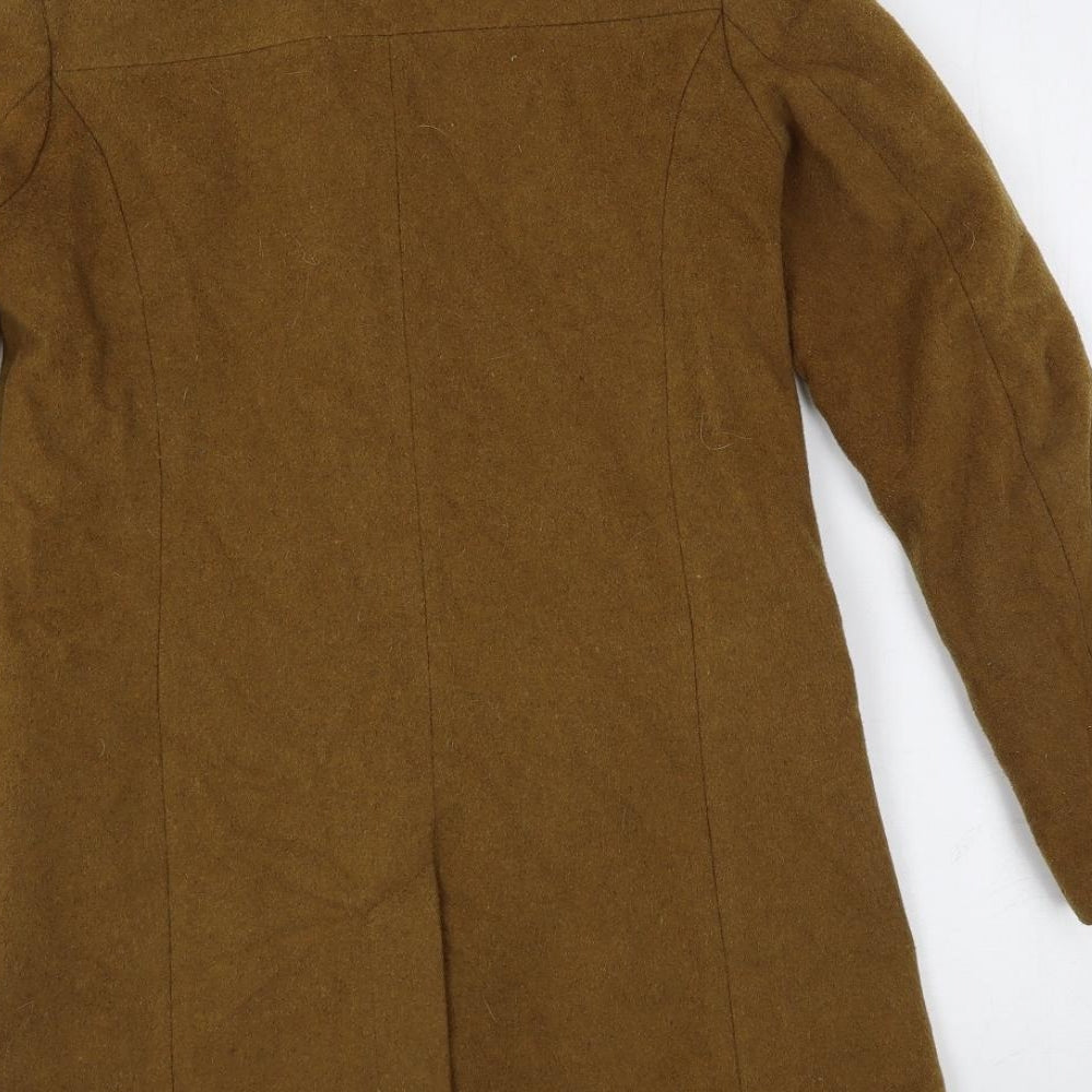 Womens UK Size 4 H&M Brown Pea Coat