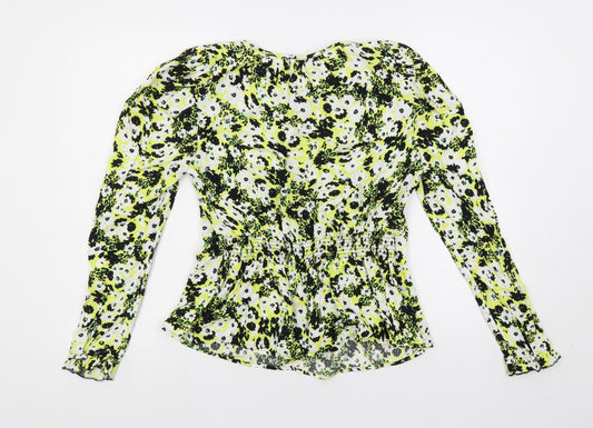 Womens UK Size 8 Marks and Spencer Multicoloured Basic Blouse