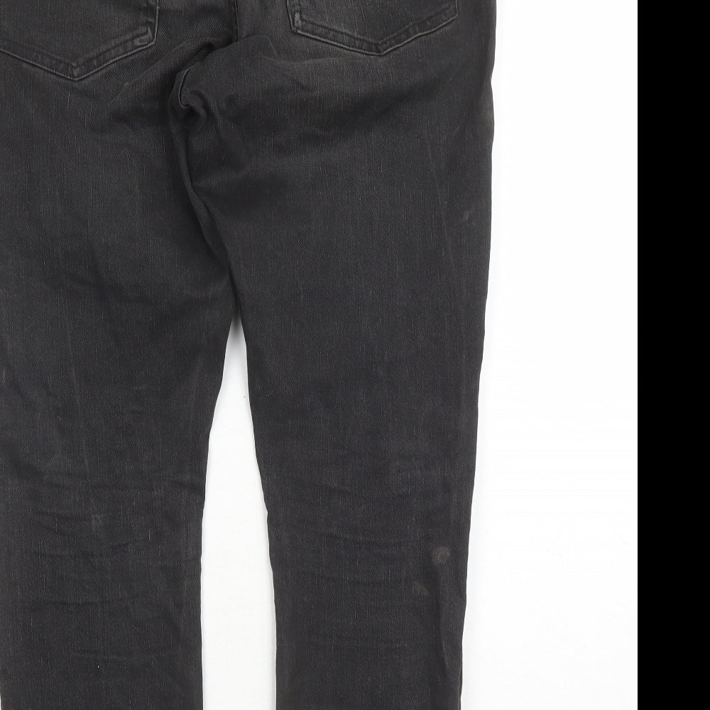 Gap Mens Black Cotton Skinny Jeans Size 34 in L28 in Regular Zip