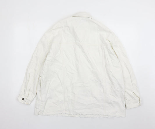 Womens UK Size XS Zara White Jacket