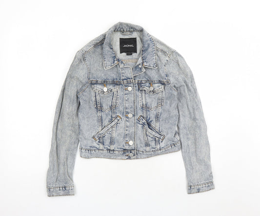 Womens UK Size S Monki Blue Jacket